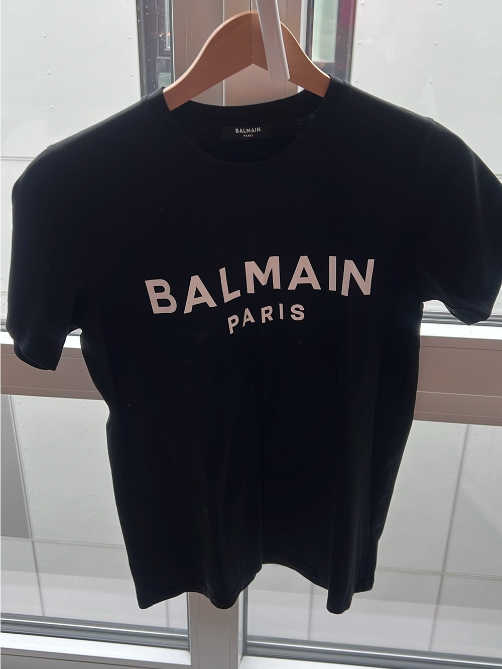 Balmain Paris Women’s Black Logo T-Shirt